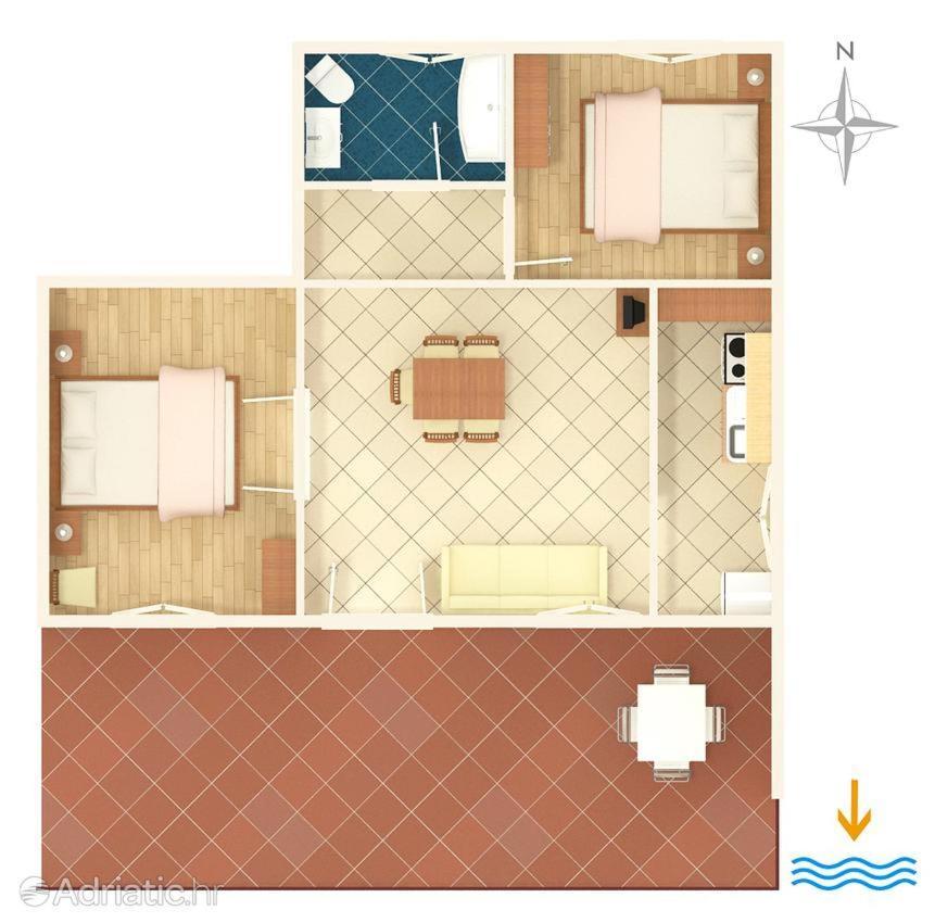 Zora Apartment Seget Vranjica Exterior photo